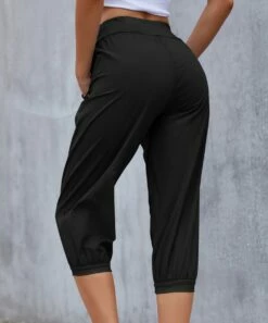 Outlet π₯° Camisa Black Button-Accent Elastic-Waist Capris - π© Women β 6 Outlet π₯° Camisa Black Button-Accent Elastic-Waist Capris - π© Women β -Women's Shirts Store zu104302634 alt 2 tm1647699252