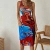 Wholesale π― Camisa Red & Blue Abstract Bodycon Sleeveless π Dress - π© Women π 2 Wholesale π― Camisa Red & Blue Abstract Bodycon Sleeveless π Dress - π© Women π -Women's Shirts Store zu106691738 main tm1655322886
