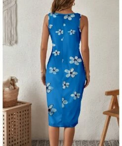 Budget π₯ Camisa Blue Floral Pocket Sleeveless π Dress - π© Women π€© 7 Budget π₯ Camisa Blue Floral Pocket Sleeveless π Dress - π© Women π€© -Women's Shirts Store zu106771784 alt 2 tm1655818301