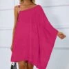 Coupon π Camisa Rose Asymmetrical π Dress - π© Women π 1 Coupon π Camisa Rose Asymmetrical π Dress - π© Women π -Women's Shirts Store zu108308574 main tm1660847392
