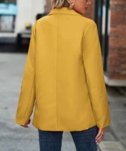 Brand new βοΈ Camisa Yellow Leopard-Cuff Blazer - π© Women 𧨠7 Brand new βοΈ Camisa Yellow Leopard-Cuff Blazer - π© Women 𧨠-Women's Shirts Store zu108571798 alt 2 tm1661883519