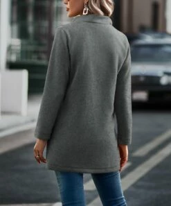 Cheap 🌟 Camisa Gray Notch-Neck Open Blazer - 👩 Women 😍 -Women's Shirts Store zu109358073 alt 2 tm1664392809