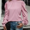 Hot Sale β Camisa Pink Back Bow Puff-Sleeve Top - π© Women π 2 Hot Sale β Camisa Pink Back Bow Puff-Sleeve Top - π© Women π -Women's Shirts Store zu111367573 main tm1670613191
