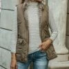 Wholesale ❤️ Camisa Khaki & Gray Reversible Quilted Vest - 👩 Women 🔔 -Women's Shirts Store zu89522440 main tm1600868525