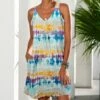 Top 10 π Camisa Yellow & Blue Tie-Dye Pocket Sleeveless π Dress - π© Women β 2 Top 10 π Camisa Yellow & Blue Tie-Dye Pocket Sleeveless π Dress - π© Women β -Women's Shirts Store zu95911219 main tm1621957782