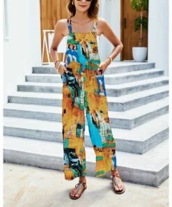 Best Sale π Camisa Yellow & Blue Abstract Pocket Jumpsuit - π© Women π― 6 Best Sale π Camisa Yellow & Blue Abstract Pocket Jumpsuit - π© Women π― -Women's Shirts Store zu96725823 alt 1 tm1623788067