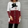 Coupon π Camisa Wine Snowman Color Block Long-Sleeve Pocket Tunic - π© Women π 2 Coupon π Camisa Wine Snowman Color Block Long-Sleeve Pocket Tunic - π© Women π -Women's Shirts Store zu98994287 main tm1630078452