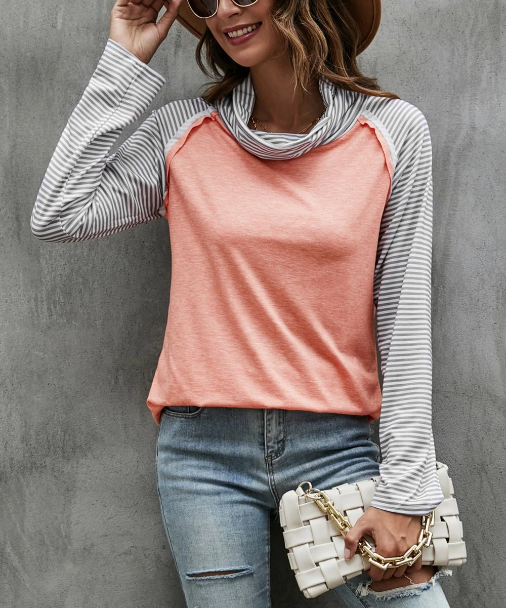 Deals π Camisa Pink & White Cowl-Neck Raglan Top - π© Women βοΈ 6 Deals π Camisa Pink & White Cowl-Neck Raglan Top - π© Women βοΈ - Image 4