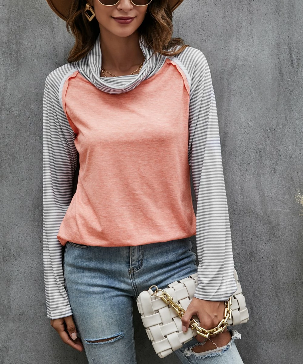 Deals π Camisa Pink & White Cowl-Neck Raglan Top - π© Women βοΈ 7 Deals π Camisa Pink & White Cowl-Neck Raglan Top - π© Women βοΈ - Image 5